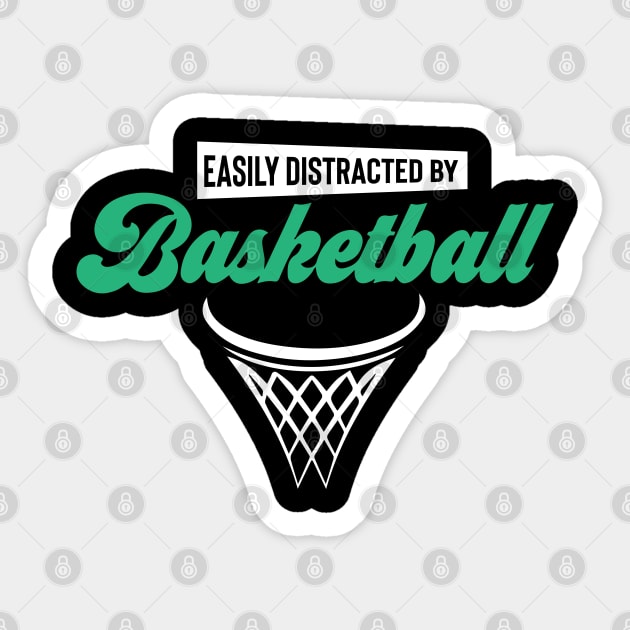 Easily Distracted By Basketball Sticker by pako-valor